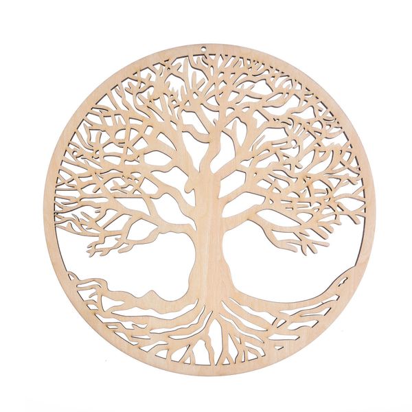 11in Wooden Hollow Tree of life Sign Wall Art Door Hanging Plaque for Yoga