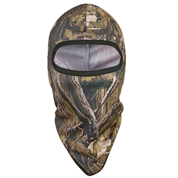 TAGVO Hunting Balaclava Face Mask, Windproof Camouflage Balaclava Tactical Hood Headwear, Helmets Liner for Adults Women and Men Elastic Universal Size