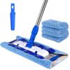 Professional Microfiber Mop for Hardwood Laminate Tile Floor Cleaning Stainle...