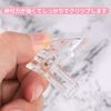 Annhua Nail Clips, 10 Pieces, Transparent Clips, Nail Arc Grooves, Plain, Non-Slip, Nail Extension Clip, Practice, Nail Fixing Clip, Nail Salon, Nail Clip, Professional, Beginners, Nail Tip Clip, Nail Supplies, Clips, Acrylic Nail Clips, Colorless