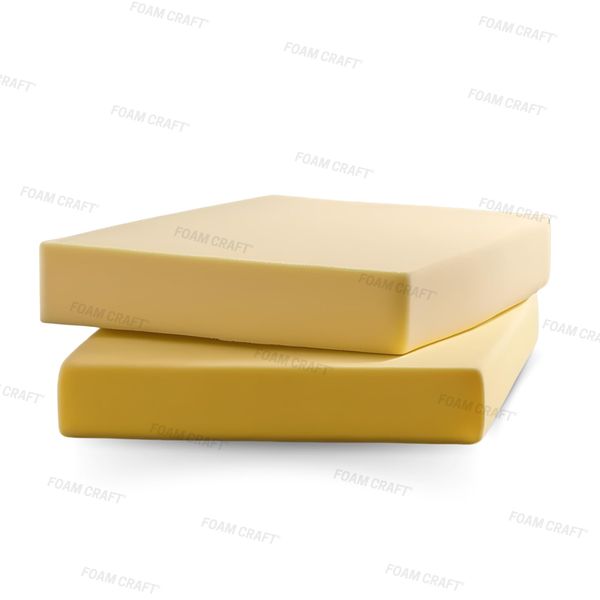 FOAM CRAFT® Memory Foam (12 x 14 inch, 2" thick) dog bed orthopedic mattress double bed topper, office chair gel seat cushions foam cut to size single mattress topper, pain relief gel car seat cushion
