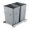VEVOR Double 35QTx2 Pullout Waste Container Under Cabinet Kitchen Can Soft Close