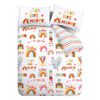 Catherine Lansfield Be A Rainbow Easy Care Single Duvet Set Multi