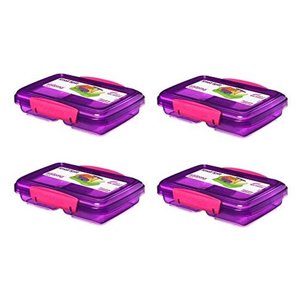 Sistema 350ml Split Lunch Box - Purple (4)