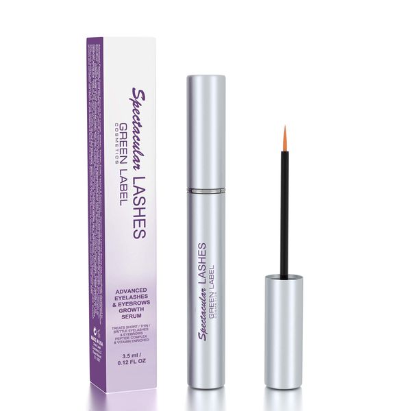 Eyelashes & Eyebrows Growth Products. Eyelash Growth Serum & Eyebrow Enhancer: “Spectacular Lashes”. Green Label Cosmetics