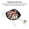 Portable Food Scale with LCD Display, Accurate, Foldable Kitchen Scale, Auto Power Off, Tare Function, Supports Multiple Units, Convenient Storage