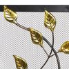 Fireplace Screen Tree/Leaf Cut-Outs Curved Shape Metal Mesh 1-Panel, Litton Lane