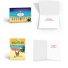 Beach Christmas Card Variety Pack - 18 cards & envelopes - 90