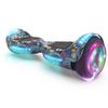 Flash Wheel Hoverboard 6.5" Bluetooth Speaker with LED Light Self Balancing Wheel Electric Scooter - Outer Space