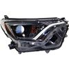Halogen Headlight Passenger Side For 2016-2018 Toyota RAV4 with Chrome Bezel