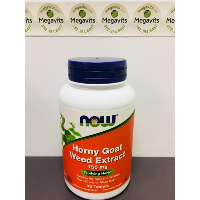 NOW Horny Goat Weed Extract 750mg 90 Tablets