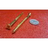 Brass #10  Phillips Flat Head Wood Screw x 3.00" Length, 10 Pcs