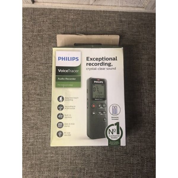 Philips Voice Tracer Audio Recorder for Notes & Ideas DVT1110 4GB Memory