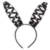 amscan Domineer Bunny Ears Headband - One Size, Black - 1 Pc.