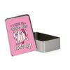 Humorous Birthday Gift idea Positive vibes Christmas stocking filler present gift Rectangular/Round Metal Tin Storage Box. (Rectangular)