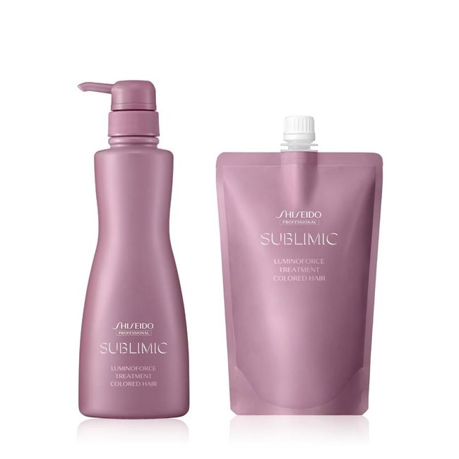 Subrimic Luminoforce Treatment 500g + Refill 450g [for colored hair] + miniature gift