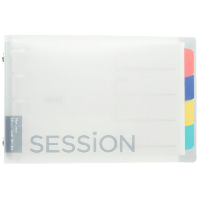 Maruman FM310-98 Loose Leaf Binder Session Mini Size, 5 Holes, Clear