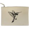 'Hummingbird in Flight' Canvas Clutch Bag/Accessory Case (CL00042816)