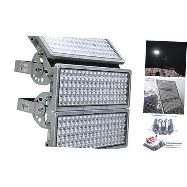 300W LED Flood Light, GDIDEA Stadium Light, 3 Modules Adjustable 300W-W