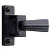 Wright Products Pneumatic Storm Door Closer & Push Button Latch Combo Kit – Adjustable, Smooth-Closing with Hold-Open Feature (Transitional, Black)