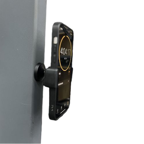 SACSTAR Gym Magnetic Phone Holder - Strong Magnet 360 Degree Adjustable Mount for Fitness Equipment Lockers and Mirrors - Magnetic Cell Phone Holder for Smartphones Convenient Gym Accessory