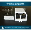 Wireless Switch 400ft Long Range Wide Voltage 85~265V Large Load Remote Control for Lights Pumps Water Heaters Vacuum(2 Remote)