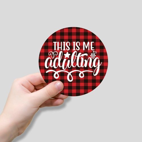 Luckluccy This is Me Adulting Vinyl Laptop Sticker 50 Pieces Fruit Stickers Pack Wine Theme Durable Sticker Labels Stickers for Laptop Luggage Water Bottle Cup Computer 3inch