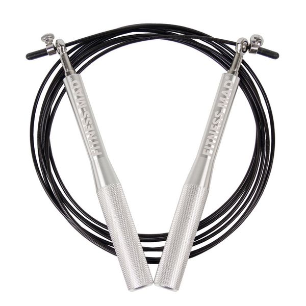 Fitness Mad Ultra Speed Rope, silver, 3m length