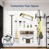 Slatwall Panel 4FT X 4FT, Interlocking Slat Wall Paneling Garage Wall Organizer,