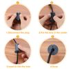 uxcell 4pcs 3/4" Silicone Cable Wall Bushing Cable Routing Kit Accessories for Ethernet 7mm Hole Gray