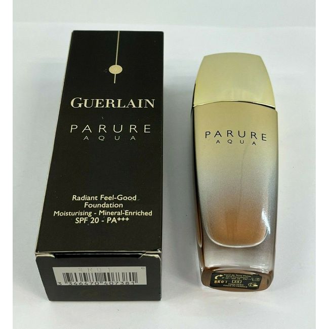 Guerlain Parure Aqua Radiant Feel-Good Foundation #25 Dore Fonce 1oz/30ml