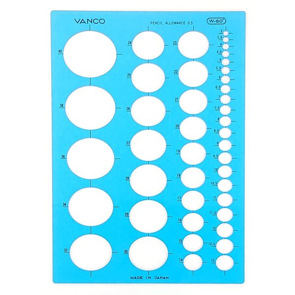 Banco Template Ruler W-60° (Oval Template 60°)
