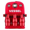 VESSEL QB-10B3RR Limited Quick Catcher, 3 Row Holder, Red