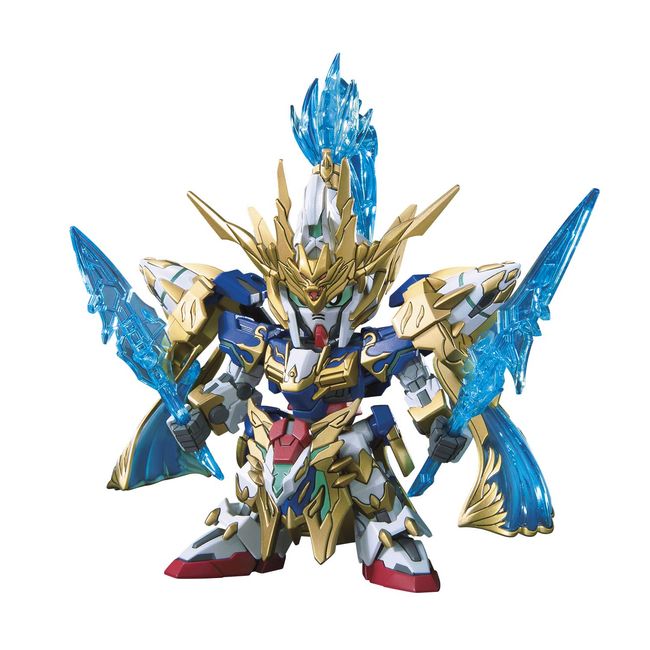 SD Gundam BAS5057609 Sangoku Geneden, Zhaoyun Double Organdam, Blue Dragon, Color-coded Plastic Model