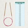 KnitPro 80 cm x 3.75 mm Symfonie Fixed Circular Needles, Multi-Color