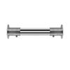 2Pcs Stainless Steel Wardrobe Rail Rod Pole Socket End Support Bracket Flange-22mm