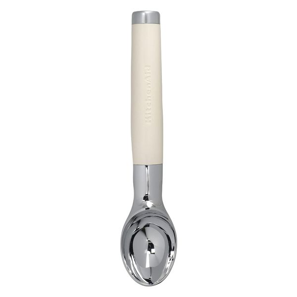 KitchenAid Ice Cream Scoop, for Hard Ice Cream, Firm, Durable and Easy to Clean, Almond Cream