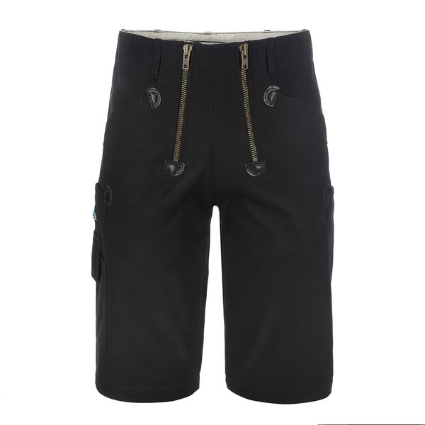 TMG Roofer Shorts for Men, Lots of Storage Space, Guild Trousers without Flare, Short Work Trousers, Black Cargo, black