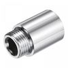 uxcell Nickel Plated Brass Extension Pipe Fitting Screw Reducer Coupling Adapter Connector 30mm