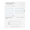120 Pack Tent Table Place Cards, Printer Friendly, 2.5 x 8.5 Inch