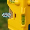 ATC Angle Post Level with Magnetic Base & Elastic Strap – 3-Way Bubble Vials for Vertical & Horizontal Levelling – Durable Corner Level Tool for Fence, Pipe, Post & Stud Alignment