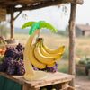 Durable Stainless Steel Hook Banana Holder Stand with Reactive Shape