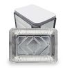 Fig & Leaf (480 Pack) Premium 2-LB Takeout Pans with LIDS - 8.6" x 6.1" x 2"