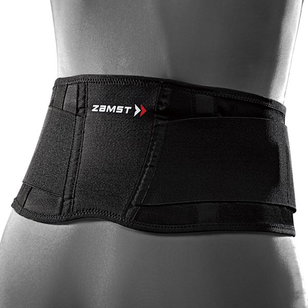 ZAMST ZW-3 Lower Back Supporter, Black, L