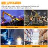 100W LED Temporary Work Light Fixture Construction Drop Light 5000K IP65 15000lm