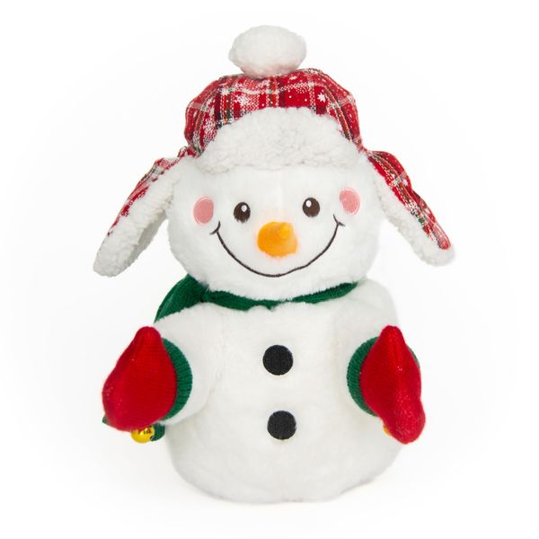 Cuddle Barn - Christmas Cheer Charlie | Animated Musical Singing Christmas Soft Plush Toy Snowman, 12 inches