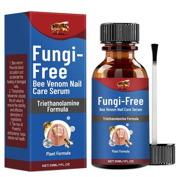 Nail Fungus Treatment, Fungal Nail Treatment For Toenails Extra Strong, Fungi-Free Bee Venom Nail Care Serum, Nail Repair Solution for Cuticle Protection & Strengthening, Restoring Nails - 30 ML