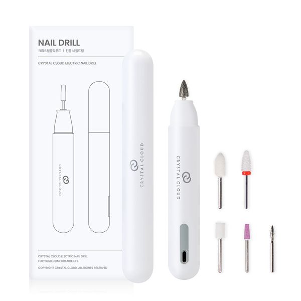 Crystal Cloud Cordless Nail Drill + Bit Set