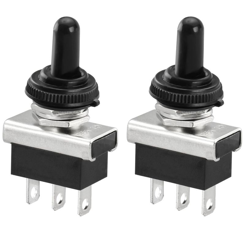 Heschen Metalen tuimelschakelaar, C523A, DPDT, onderhouden, AAN/UIT/AAN 3 posities, 15A 250VAC, 6 Tab Terminal, CE