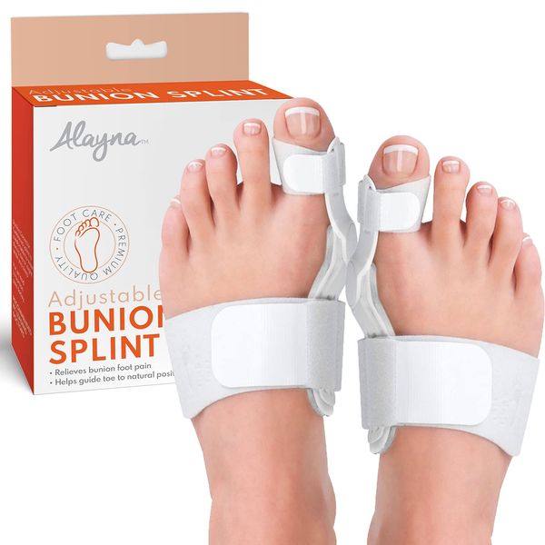 Bunion Corrector and Bunion Relief Orthopedic Bunion Splint Pads for Men and Women Hammer Toe Straightener and Bunion Protector Cushions- Relieve Hallux Valgus Foot Pain and Soothe Sore Bunions